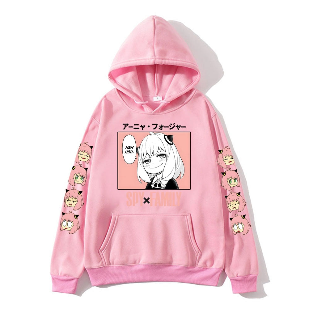 Anya Spy X Family Hoodies - Pink / M - Women’s Clothing & Accessories - Shirts & Tops - 13 - 2024