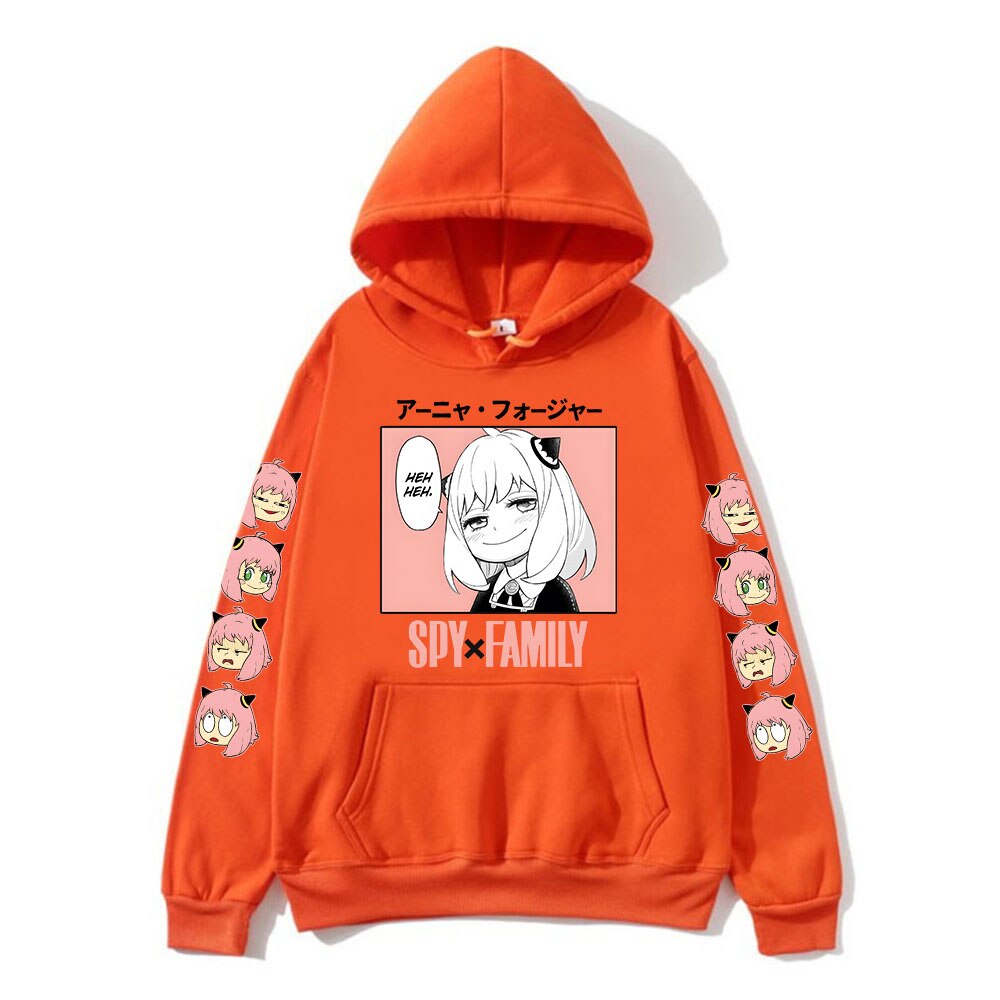 Anya Spy X Family Hoodies - Orange / M - Women’s Clothing & Accessories - Shirts & Tops - 23 - 2024