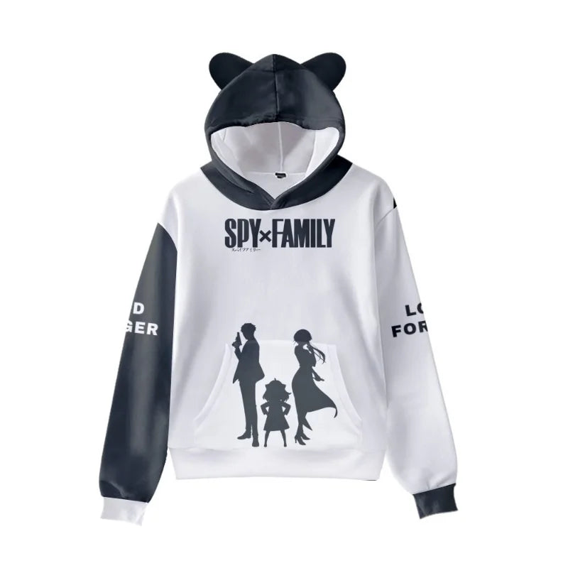 3D Printed Spy X Family Hoodie with Cute Cat Ears - Tops & Tees - Shirts & Tops - 6 - 2024