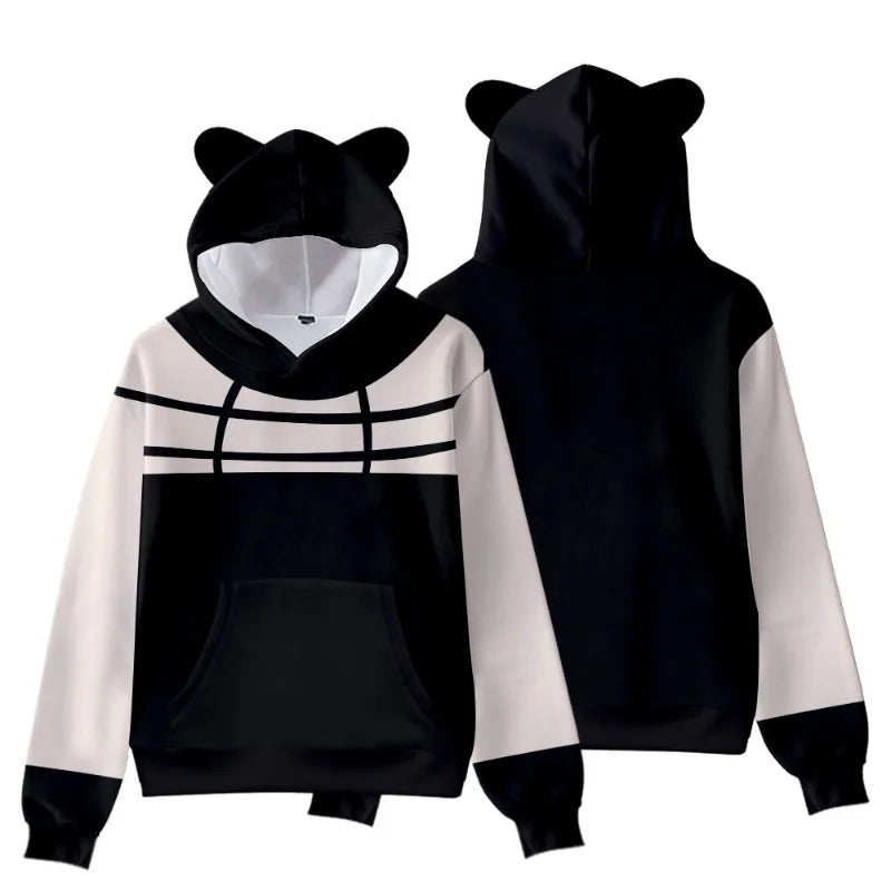 3D Printed Spy X Family Hoodie with Cute Cat Ears - White / 140cm - Tops & Tees - Shirts & Tops - 9 - 2024