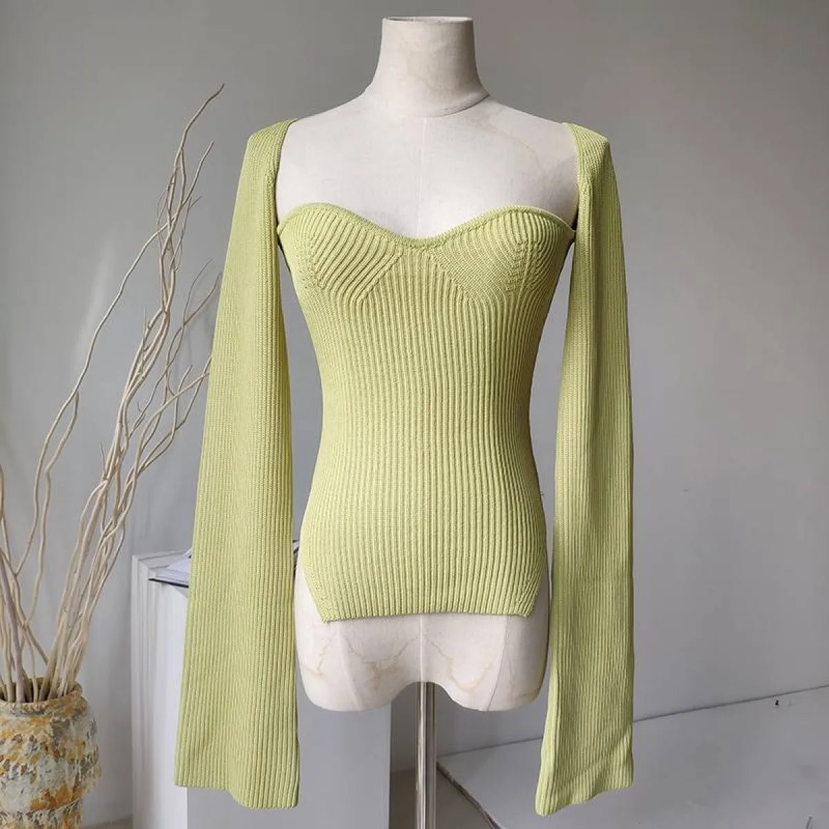 Square Neck Knit Top - Women’s Clothing & Accessories - 14