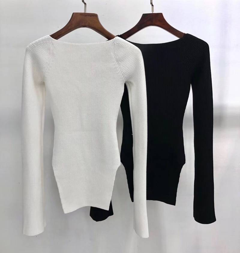 Square Neck Knit Top - Women’s Clothing & Accessories - Clothing - 4 - 2024