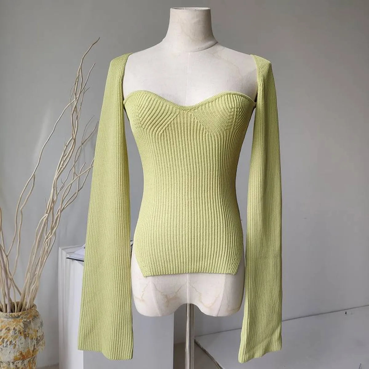 Square Neck Knit Top - Women’s Clothing & Accessories - 6