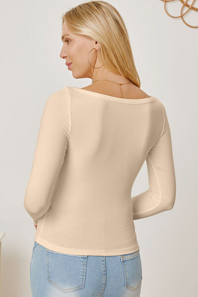 Square Neck Long Sleeve T-Shirt - T-Shirts - Shirts & Tops - 12 - 2024