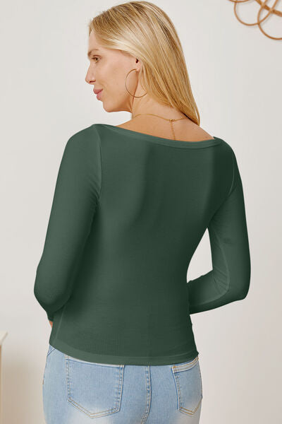 Square Neck Long Sleeve T-Shirt - T-Shirts - Shirts & Tops - 21 - 2024