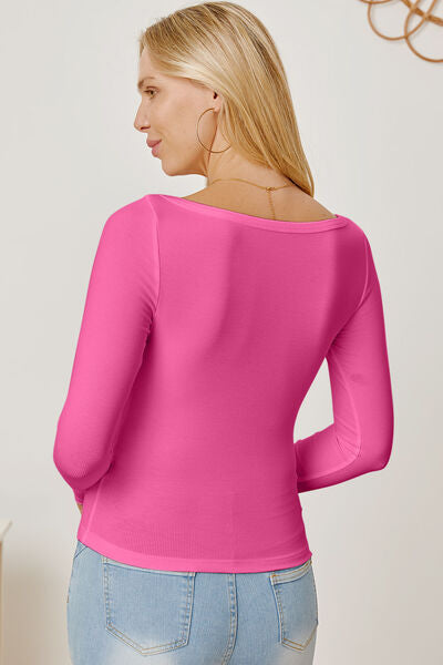 Square Neck Long Sleeve T-Shirt - T-Shirts - Shirts & Tops - 33 - 2024