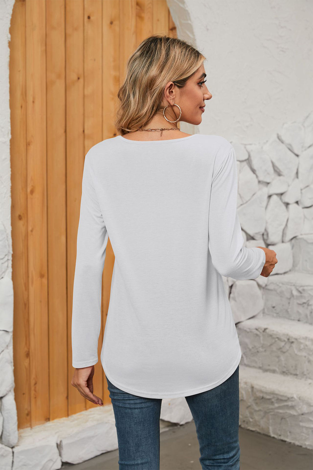 Square Neck Long Sleeve T-Shirt - T-Shirts - Shirts & Tops - 5 - 2024