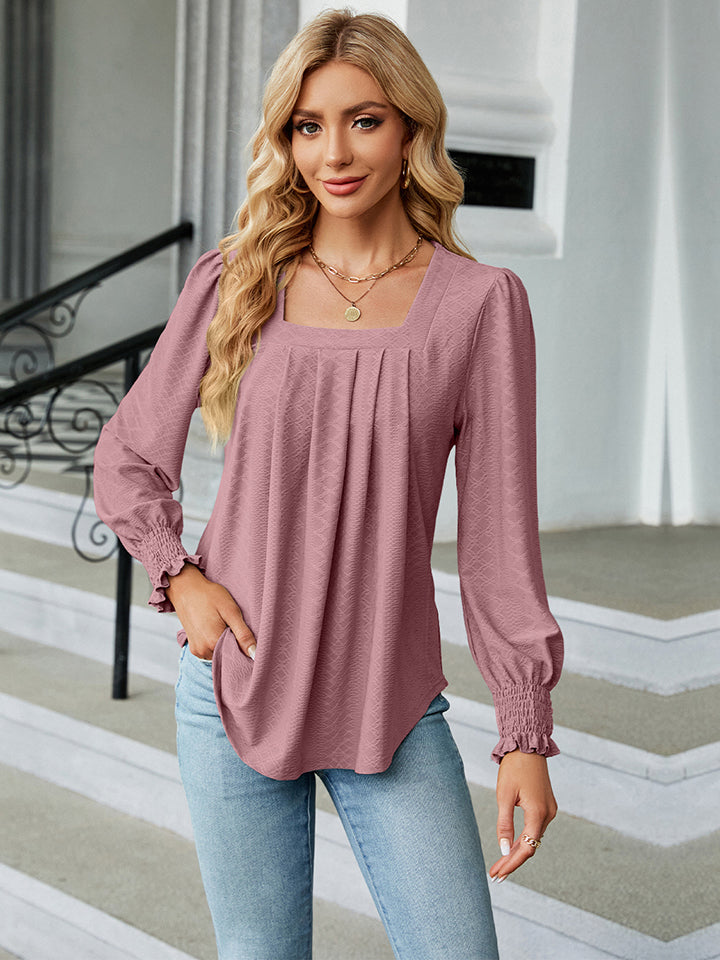 Square Neck Puff Sleeve Blouse - Women’s Clothing & Accessories - Shirts & Tops - 14 - 2024