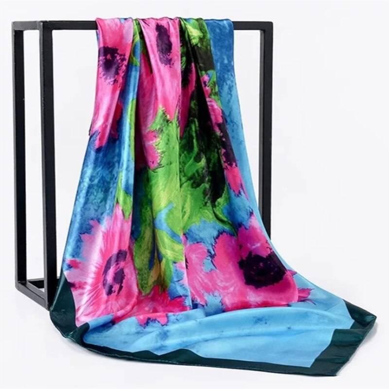 Women’s Square Silk Scarf - 4 / 90 x 90 cm / 35.43 x 35.43 inch - Women’s Clothing & Accessories - Scarves - 29 - 2024