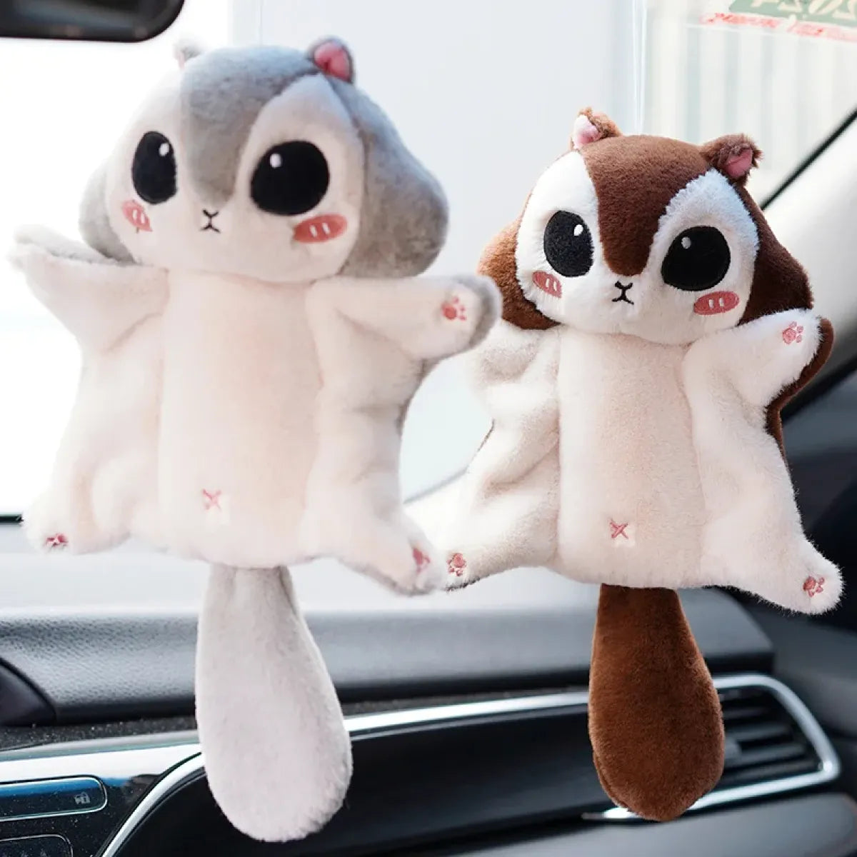 Kawaii Squirrel Plush Keychain - Backpacks - 6