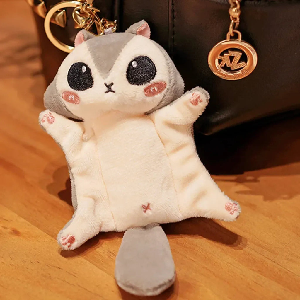 Kawaii Squirrel Plush Keychain - Backpacks - 9