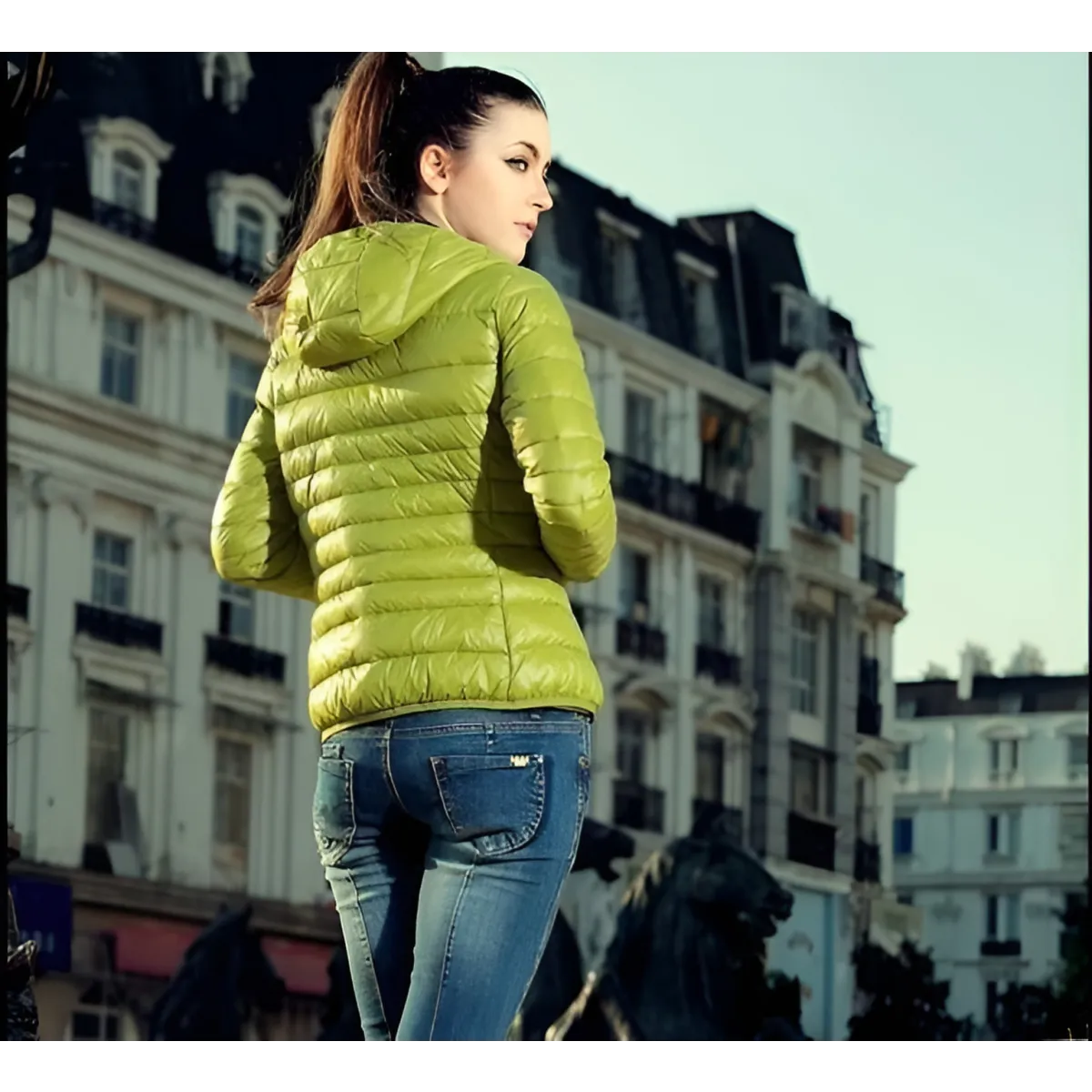 Stand Collar Hooded Winter Jacket - Women’s Clothing & Accessories - 7