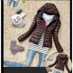 Stand Collar Hooded Winter Jacket - Women’s Clothing & Accessories - 9