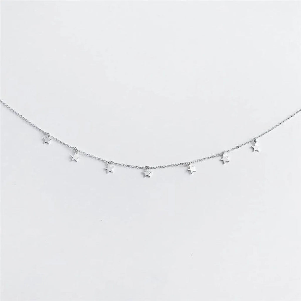 Star Pendant Choker Necklace - Women’s Jewelry - 11