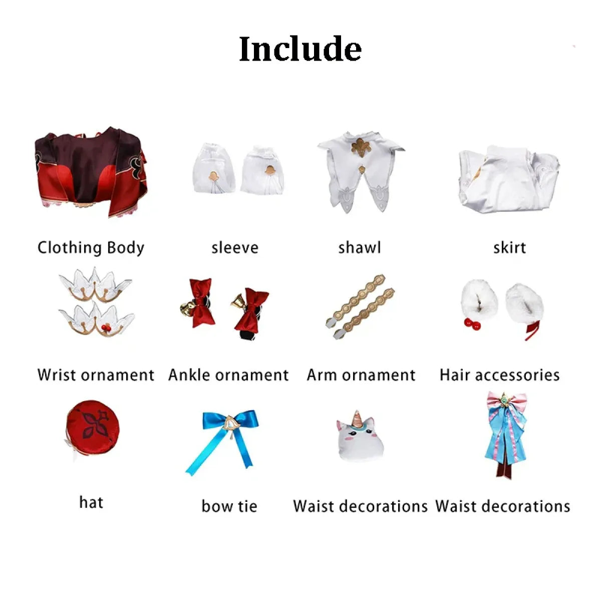Hyacine Honkai Star Rail Cosplay Costume Set - Women’s Clothing & Accessories - Cosplay - 2