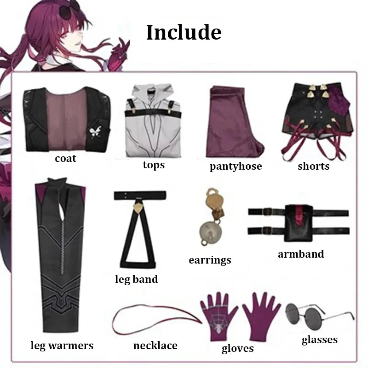 Kafka Honkai Star Rail Cosplay Costume Set - Cosplay - Cosplay - 6