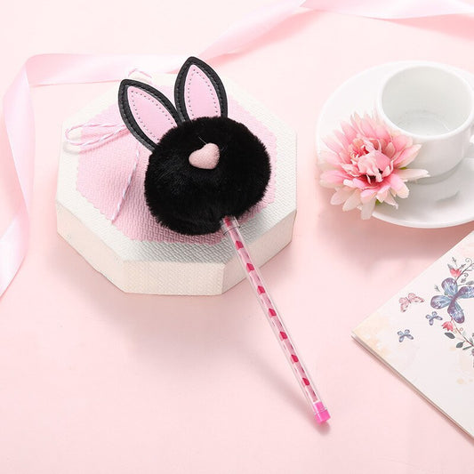 1X Candy Plush Rabbit Gel Pen - Black / Black - Stationary & More - Pens - 15 - 2024