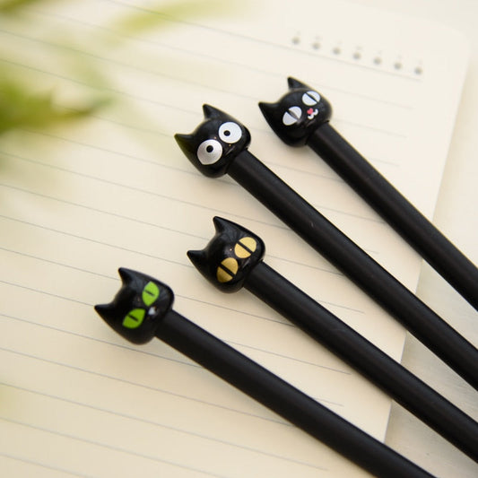 4X Cute Black Cat Gel Pens - Stationary & More - Clothing - 1 - 2024