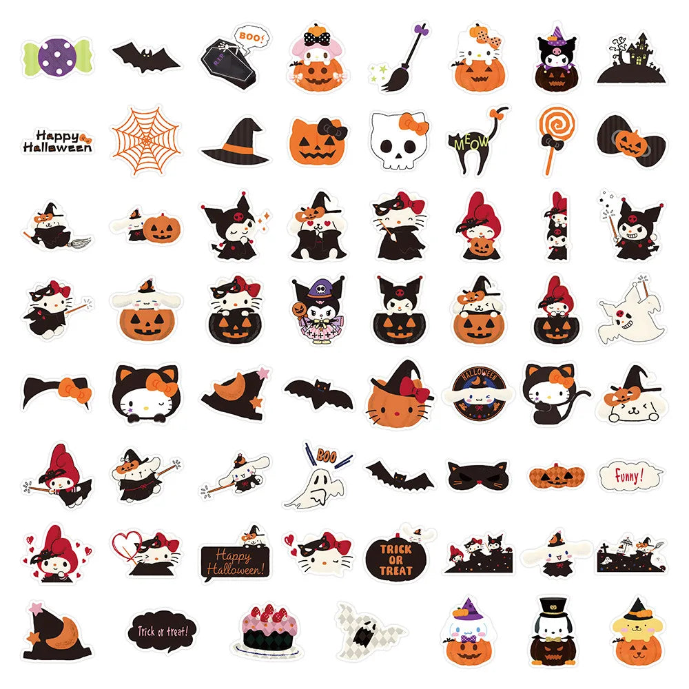 Halloween Sanrio Kawaii Stickers Set - Stationary & More - Stickers & Sticker Machines - 4 - 2024