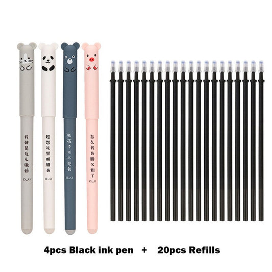 Kawaii Animal Gel Pen Set - Black - Stationary & More - Clothing - 7 - 2024