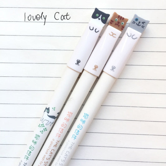 Kawaii Cat Gel Pen - Stationary & More - Clothing - 1 - 2024