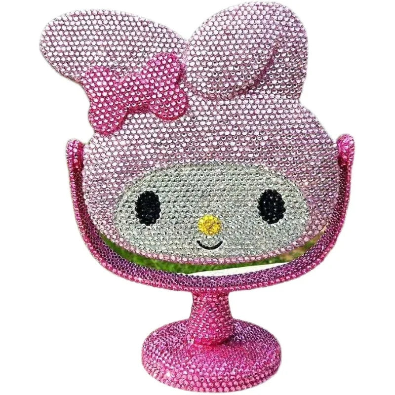 My Melody Rhinestone Bling Makeup Mirror - Stationary & More - Mirrors - 5 - 2024