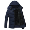 Men’s Down Jacket with Hood - Jackets & Coats - 1