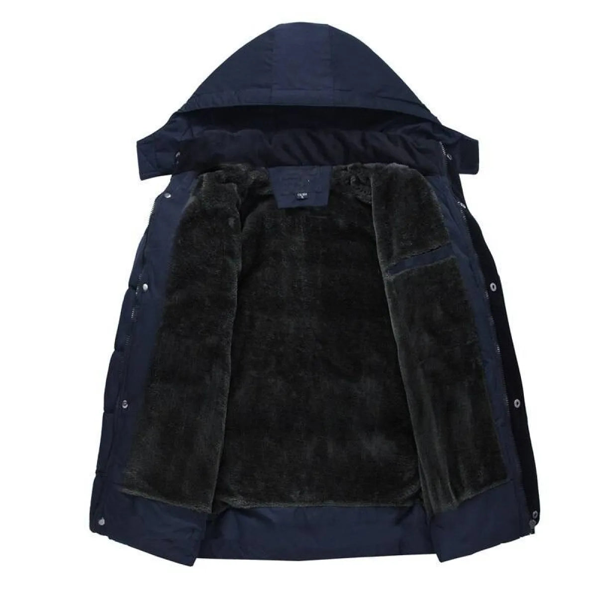 Men’s Down Jacket with Hood - Jackets & Coats - 4