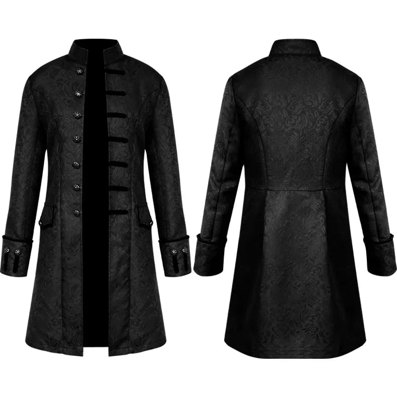 Steampunk Trench Coat for Men - black Jacket / S - All Products - Clothing - 14 - 2024