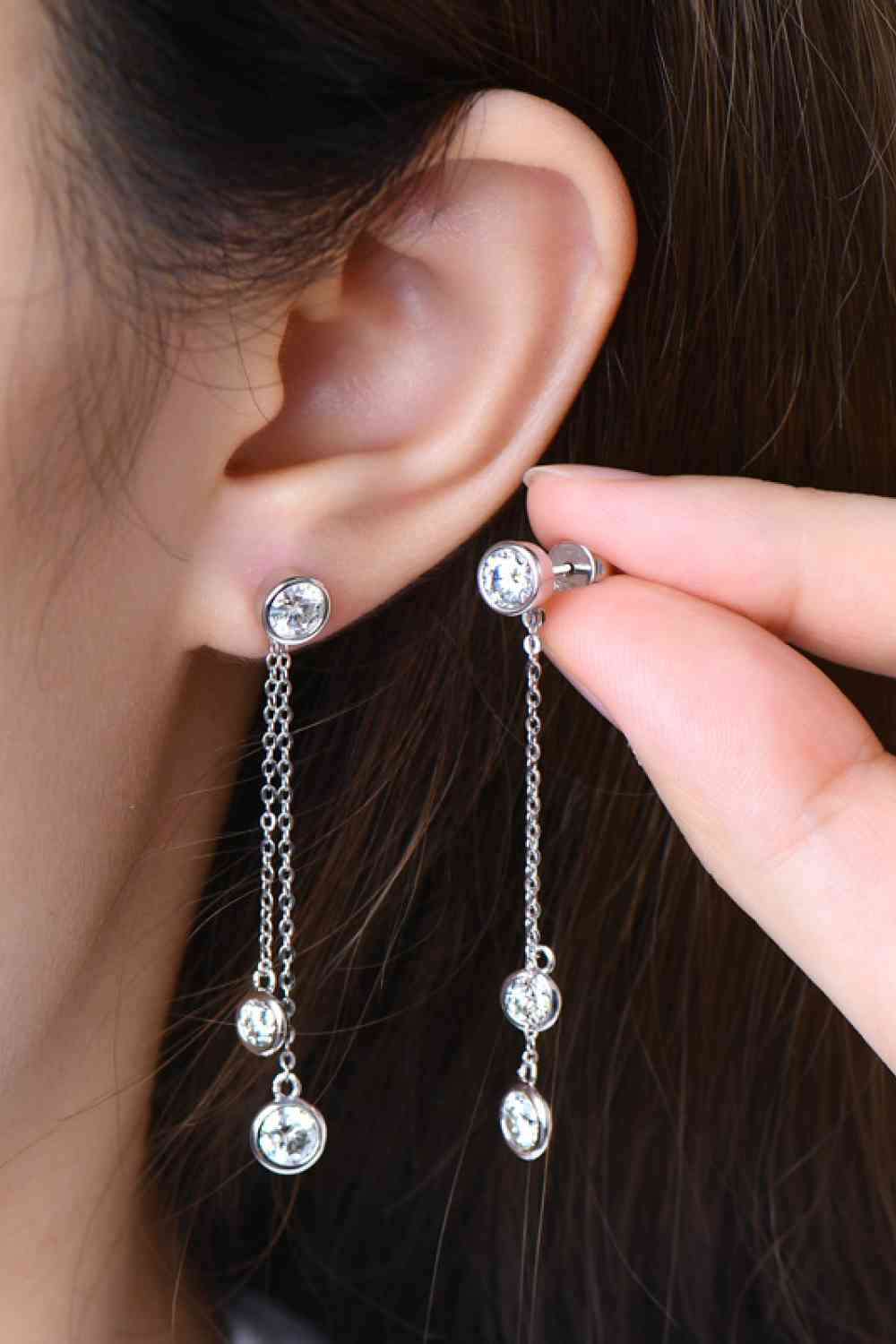 2.6 Carat Moissanite 925 Sterling Silver Earrings - Women’s Jewelry - Earrings - 5 - 2024