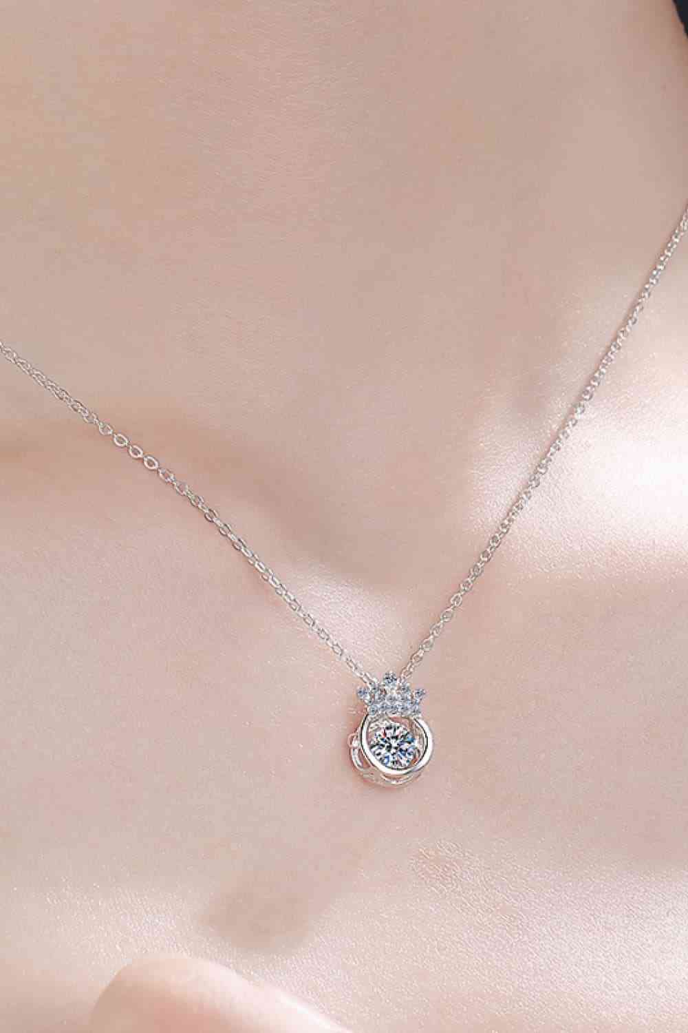 Moissanite 925 Sterling Silver Necklace - Silver / One Size - All Products - Necklaces - 2 - 2024