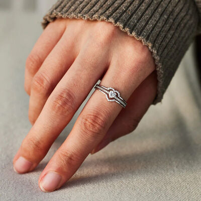 Heart Shape 925 Sterling Silver Ring - Rings - Rings - 9 - 2024