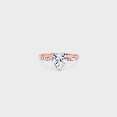 Heart Zircon 925 Sterling Silver Ring - Rose Gold / 6 - Women’s Jewelry - Rings - 1 - 2024