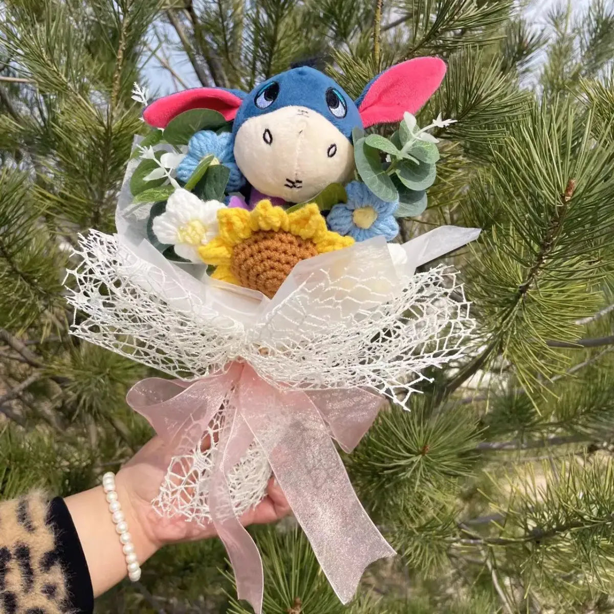 Stitch Plush Flower Bouquet – Kawaii Handmade Gift for Valentine - Christmas - Plushie - 3