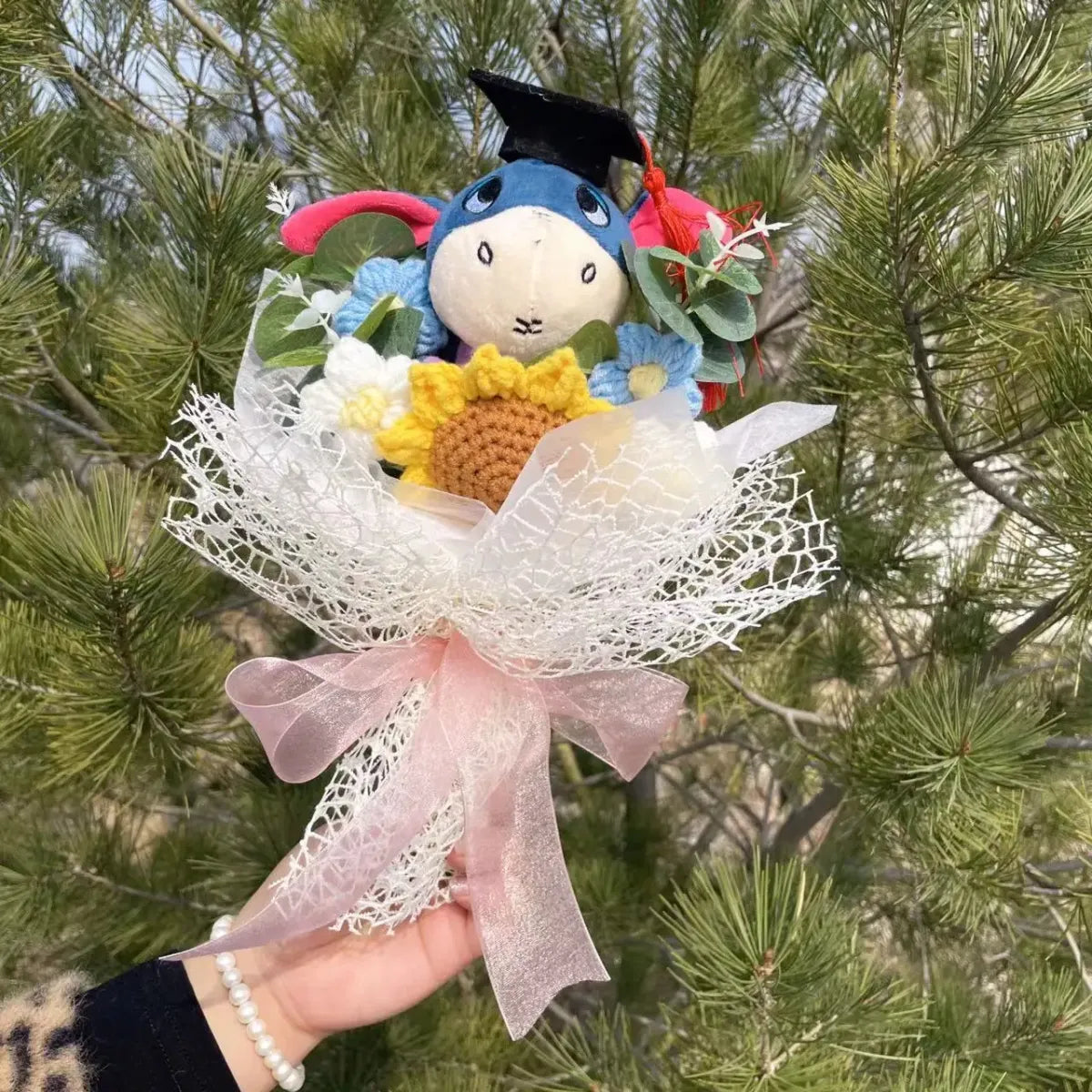 Stitch Plush Flower Bouquet – Kawaii Handmade Gift for Valentine - Christmas - Plushie - 4