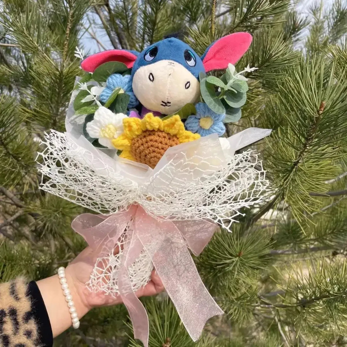 Stitch Plush Flower Bouquet – Kawaii Handmade Gift for Valentine - Christmas - Plushie - 5