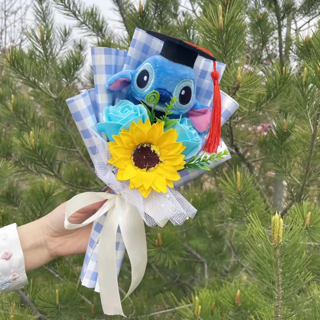 Stitch Plush Flower Bouquet – Kawaii Handmade Gift for Valentine - Christmas - Plushie - 8