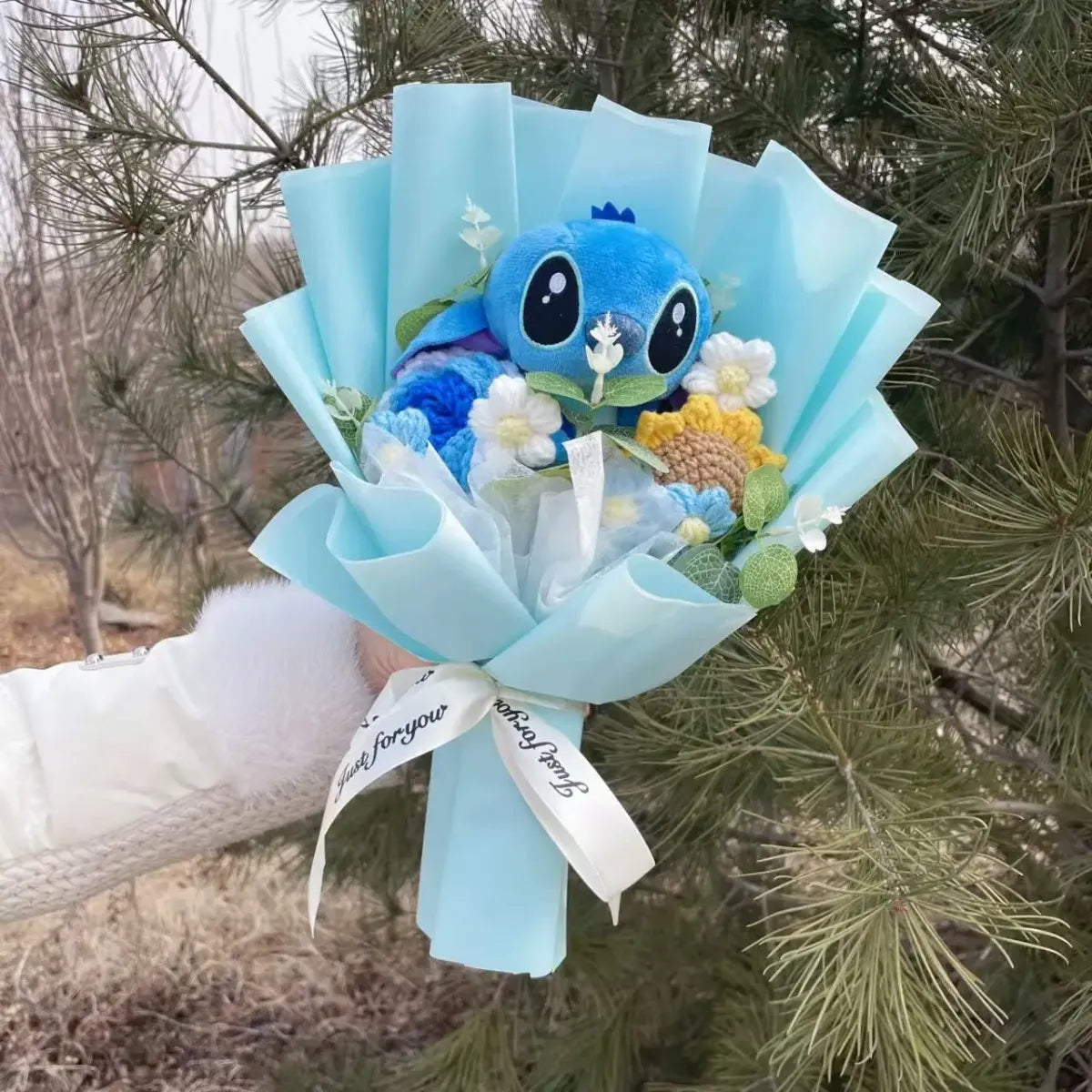 Kawaii Stitch Plush Bouquet – Crochet Flowers Graduation & Valentine Gift - Harajuku Style - Plushie - 22