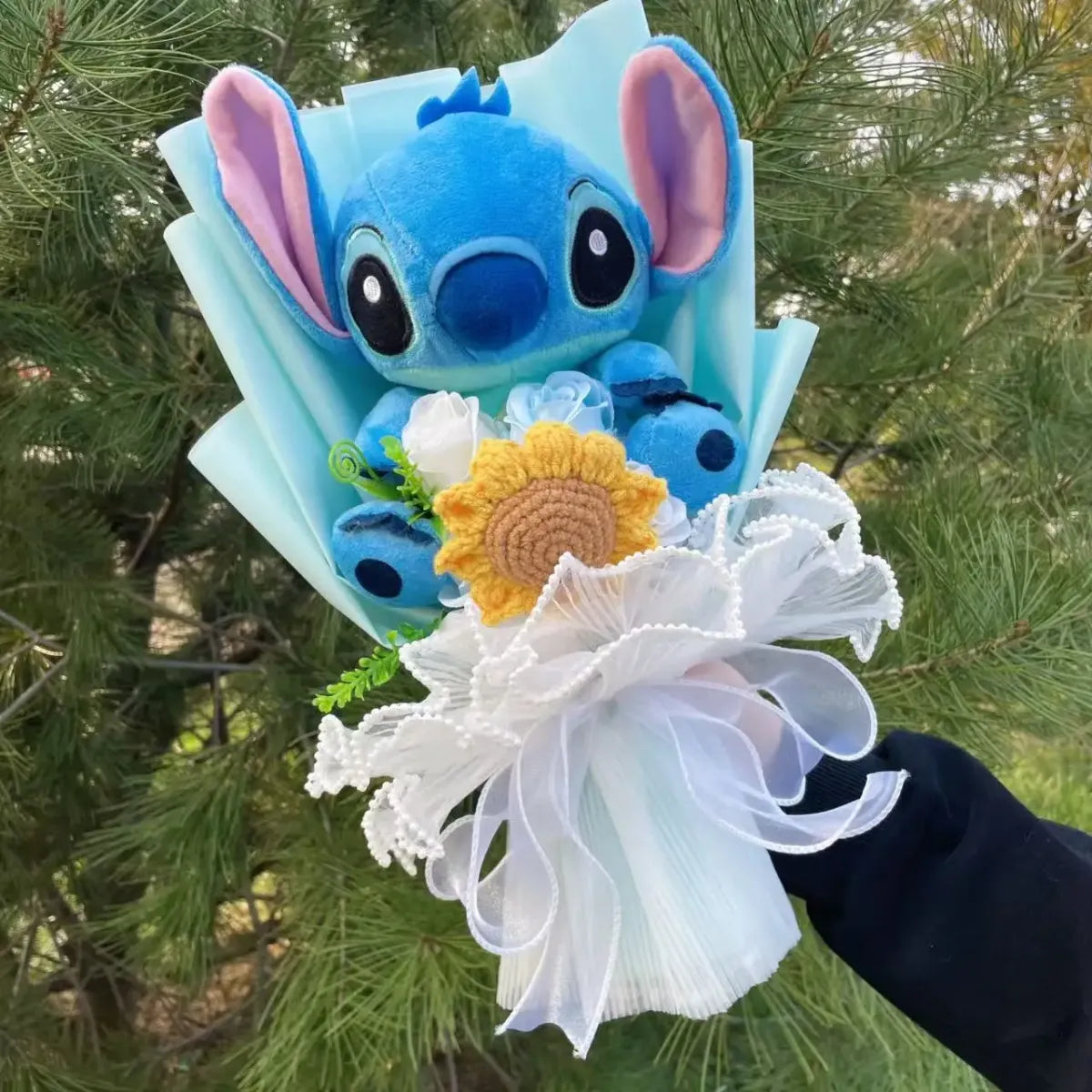 Kawaii Stitch Plush Bouquet – Crochet Flowers Graduation & Valentine Gift - Harajuku Style - Plushie - 21