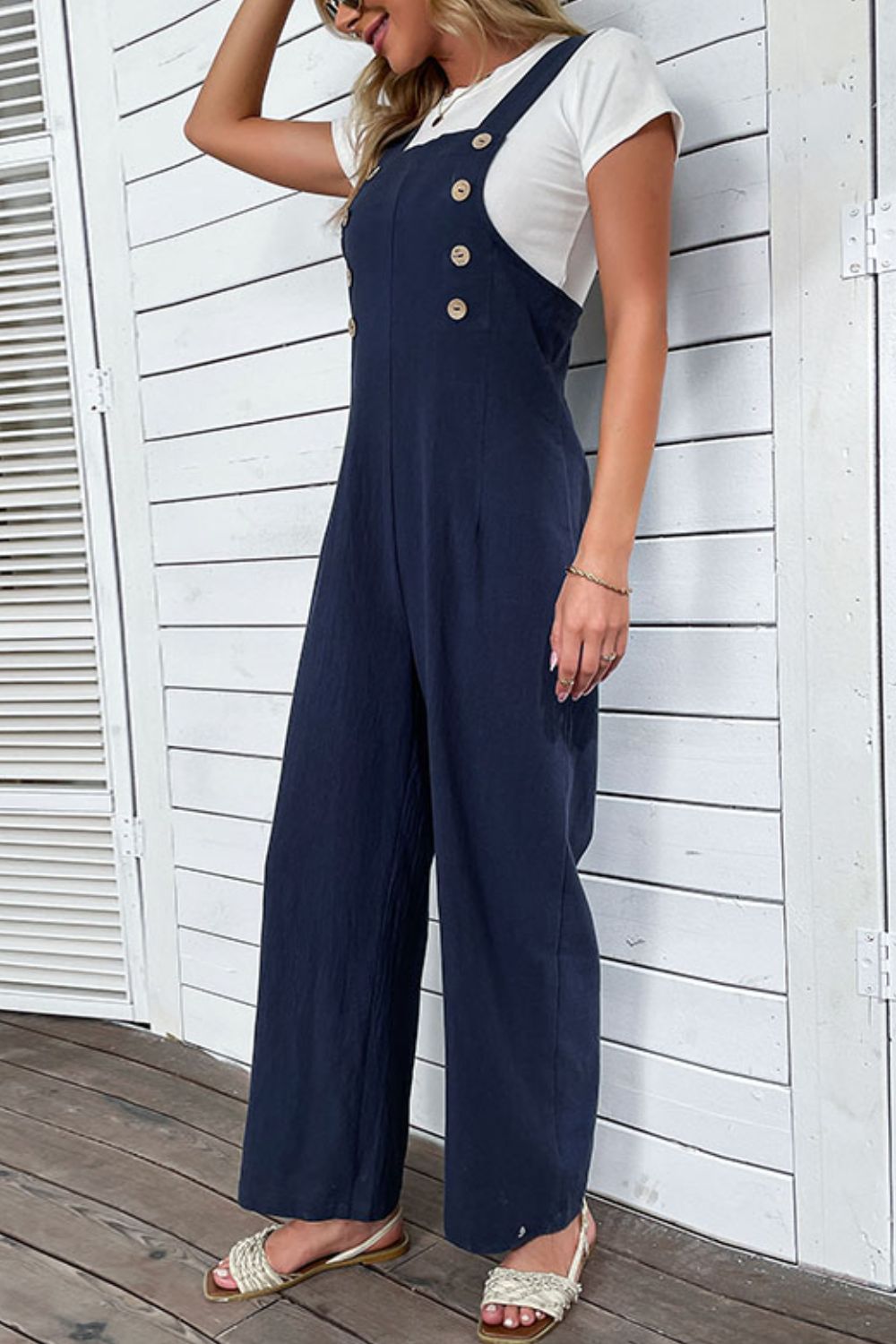 Light Up Your Life Buttoned Straight Leg Overalls - Bottoms - Overalls - 6 - 2024