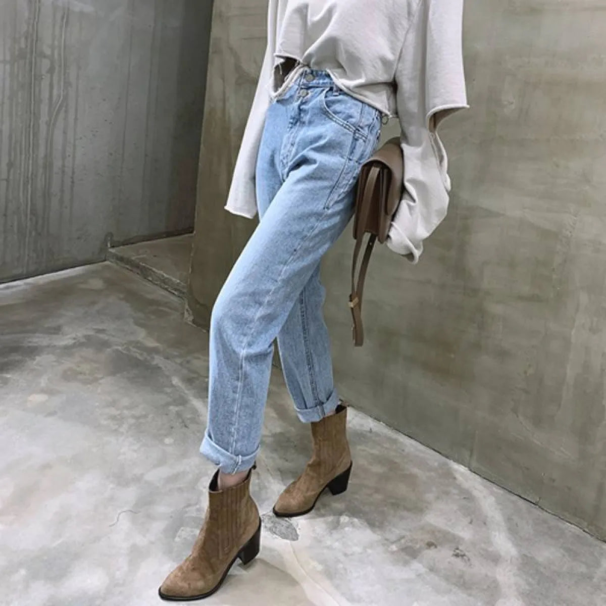 Straight Loose Denim Jeans - Bottoms - 6