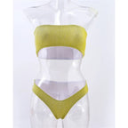 Glitter Strapless Bikini Set – Shiny Sparkle Beachwear 2025 - Swimsuits - Swimwear - 31