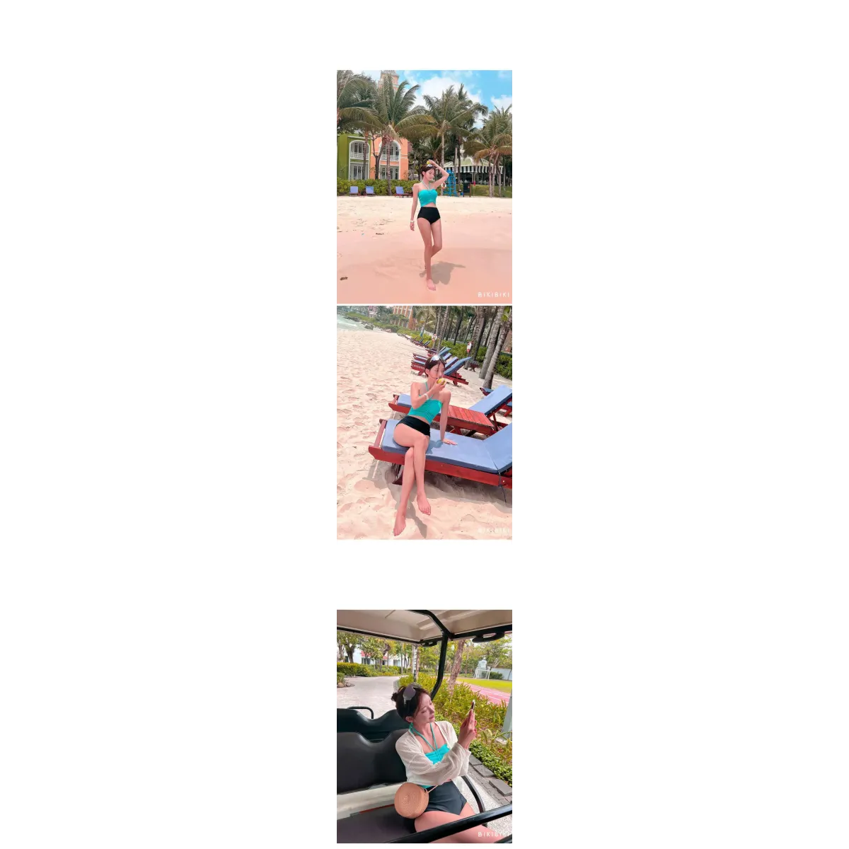 Strapless Bikini Set – High Waisted Black Contrast Lace Up Swimsuit - Sexy Products - Swimwear - 25