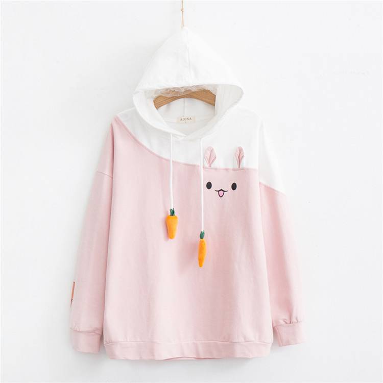 Street Fashion Bunny Hoodie - Pink / M - Women’s Clothing & Accessories - Clothing - 19 - 2024