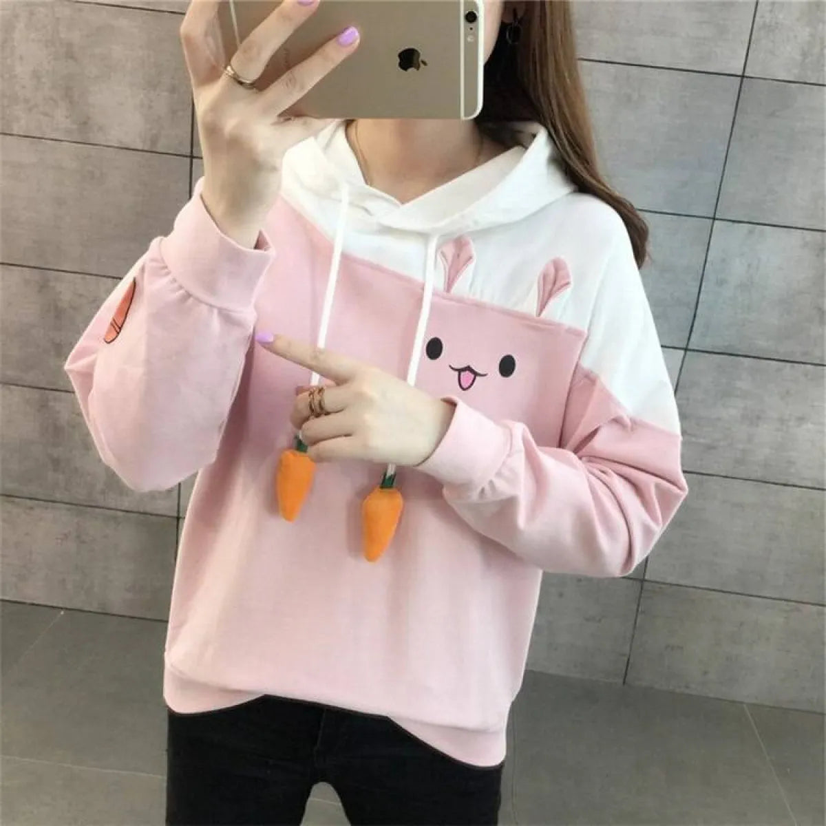 Street Fashion Bunny Hoodie - Women’s Clothing & Accessories - 7