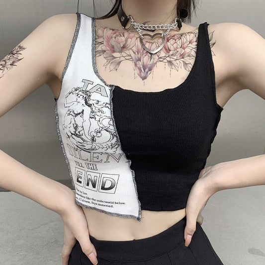 Streetwear Punk Style Crop Top - Women’s Clothing & Accessories - Shirts & Tops - 1 - 2024