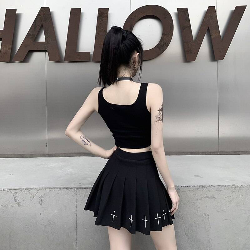 Streetwear Punk Style Crop Top - Women’s Clothing & Accessories - Shirts & Tops - 11 - 2024