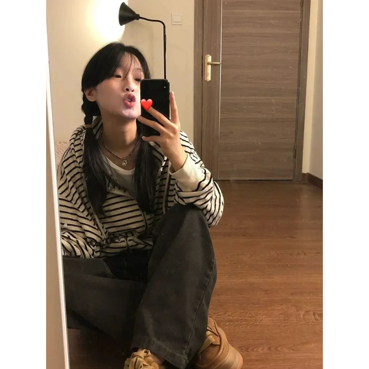 Striped Harajuku Zip Hoodie - Hoodies & Sweatshirts - Sweatshirts - 2