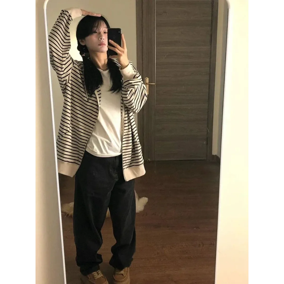 Striped Harajuku Zip Hoodie - Hoodies & Sweatshirts - Sweatshirts - 4