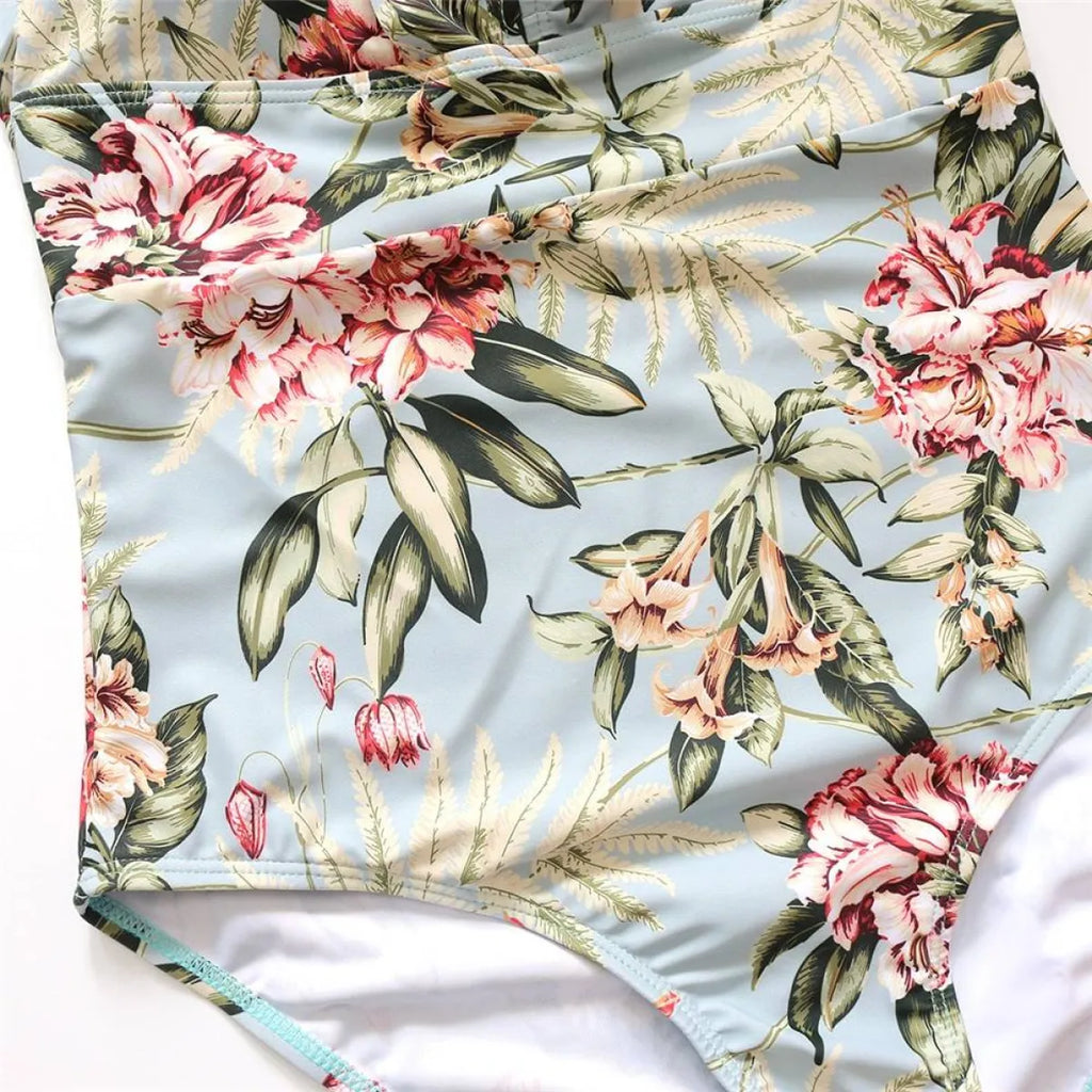 Striped Ruffled Swimsuit - Women’s Clothing & Accessories - 29